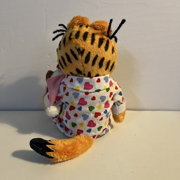 Vintage 10" TY Beanie Baby GOODNIGHT GARFIELD with Pooky Plush Tag Valentine - Picture 12 of 15